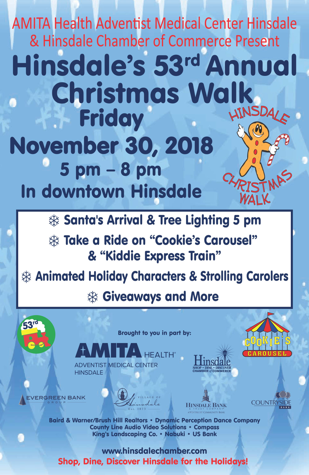 2018 Hinsdale Christmas Walk November 30, 2018 Hinsdale, Illinois