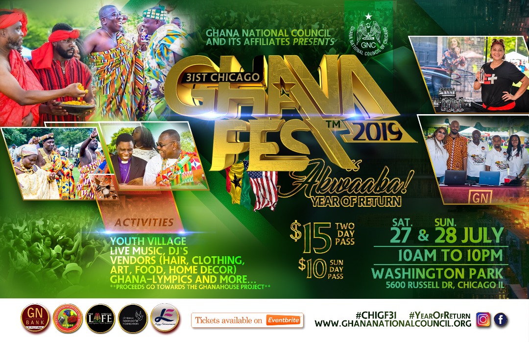 Chicago Ghana Fest July 27 and 28, 2019
