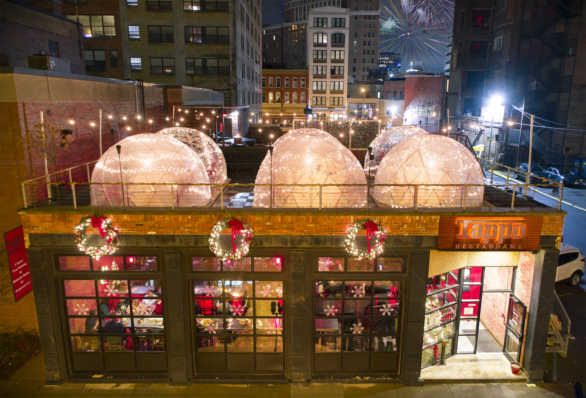 Dine in a Snow Globe on Top of Tappo Restaurant - February- March, 2020