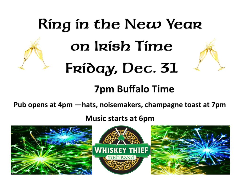 New Year's Eve on Irish Time at Buffalo Irish Center 47pmDecember 31