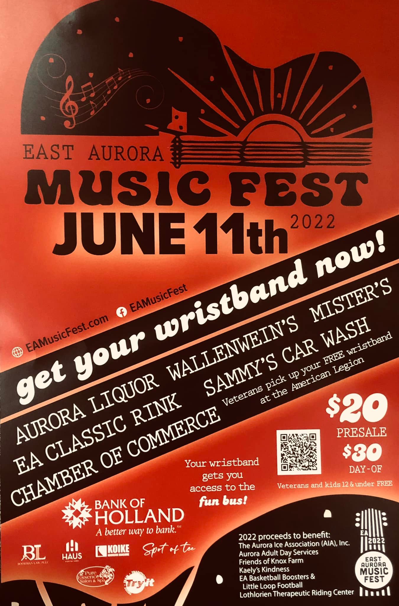 2022 East Aurora Music Festival June 11, 2022 East Aurora, NY