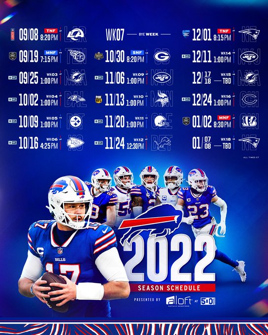 2022 2023 buffalo bills schedule