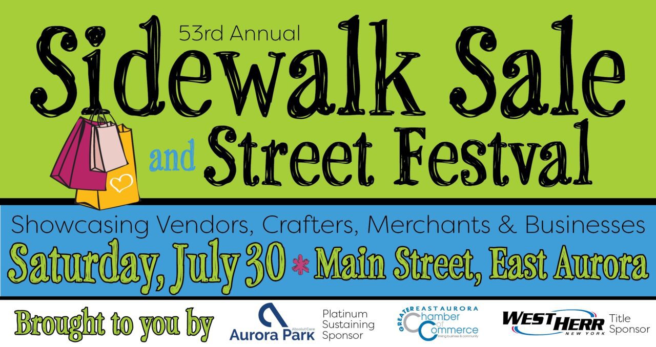 2022 East Aurora Street Festival and Sidewalk Sale July 30, 2022