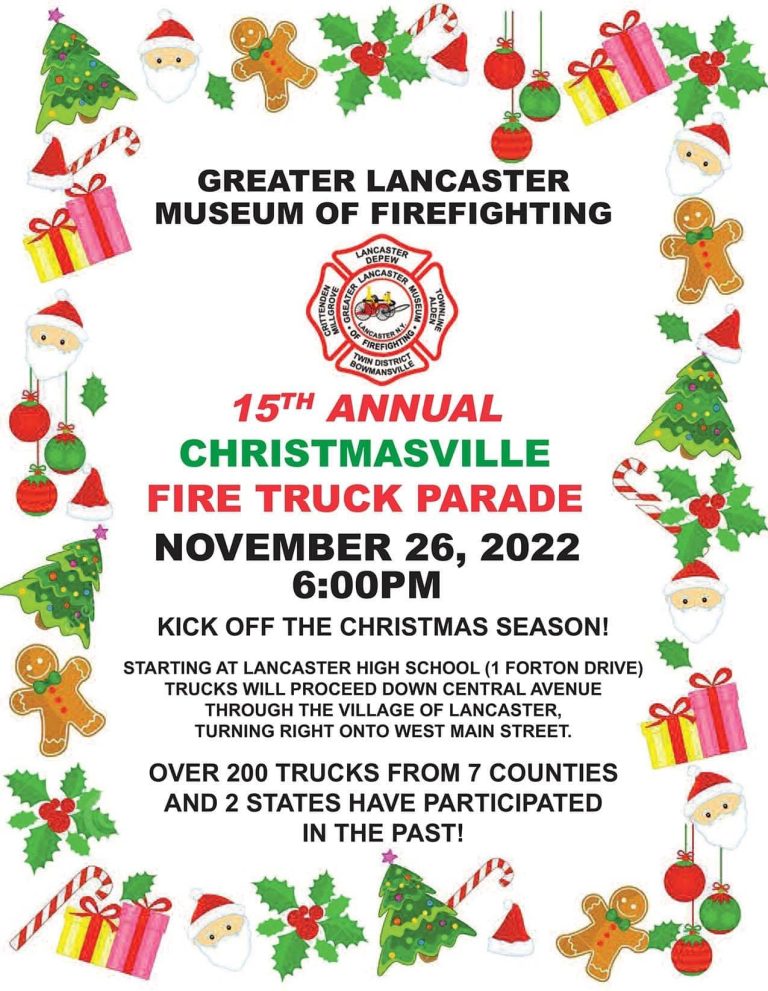 2022Lancaster Fire Truck Parade November 26, 2022 Lancaster, NY