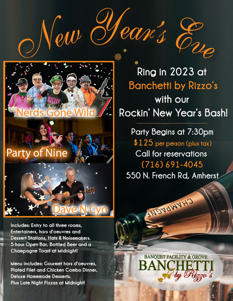 New Year's Eve at Banchetti's December 31, 2022 Amherst, NY