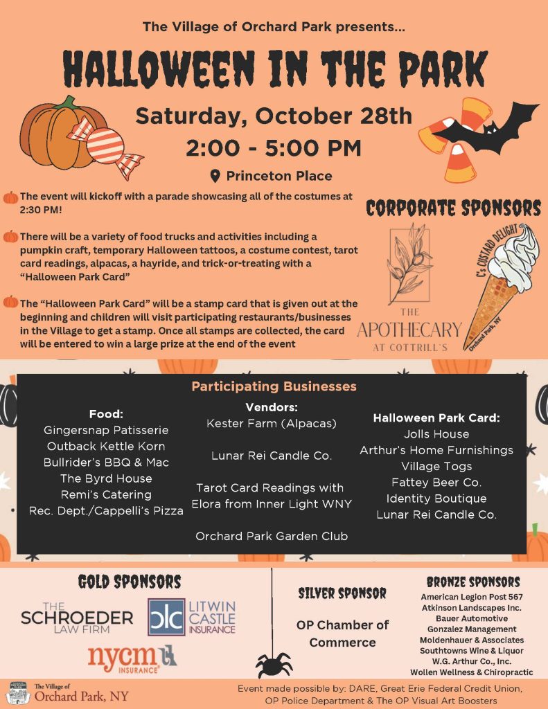 Halloween in the Park 5k and Spooktacular October 28, 2023 Orchard