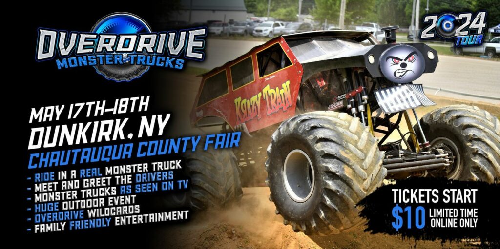 Monster Trucks at Chautauqua County Fairgrounds May 18, 2024 Dunkirk