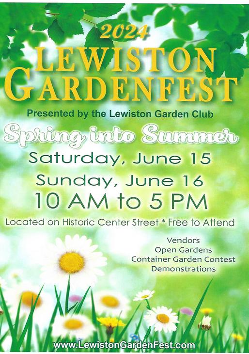 Lewiston Gardenfest June 16, 2024 Lewiston, NY