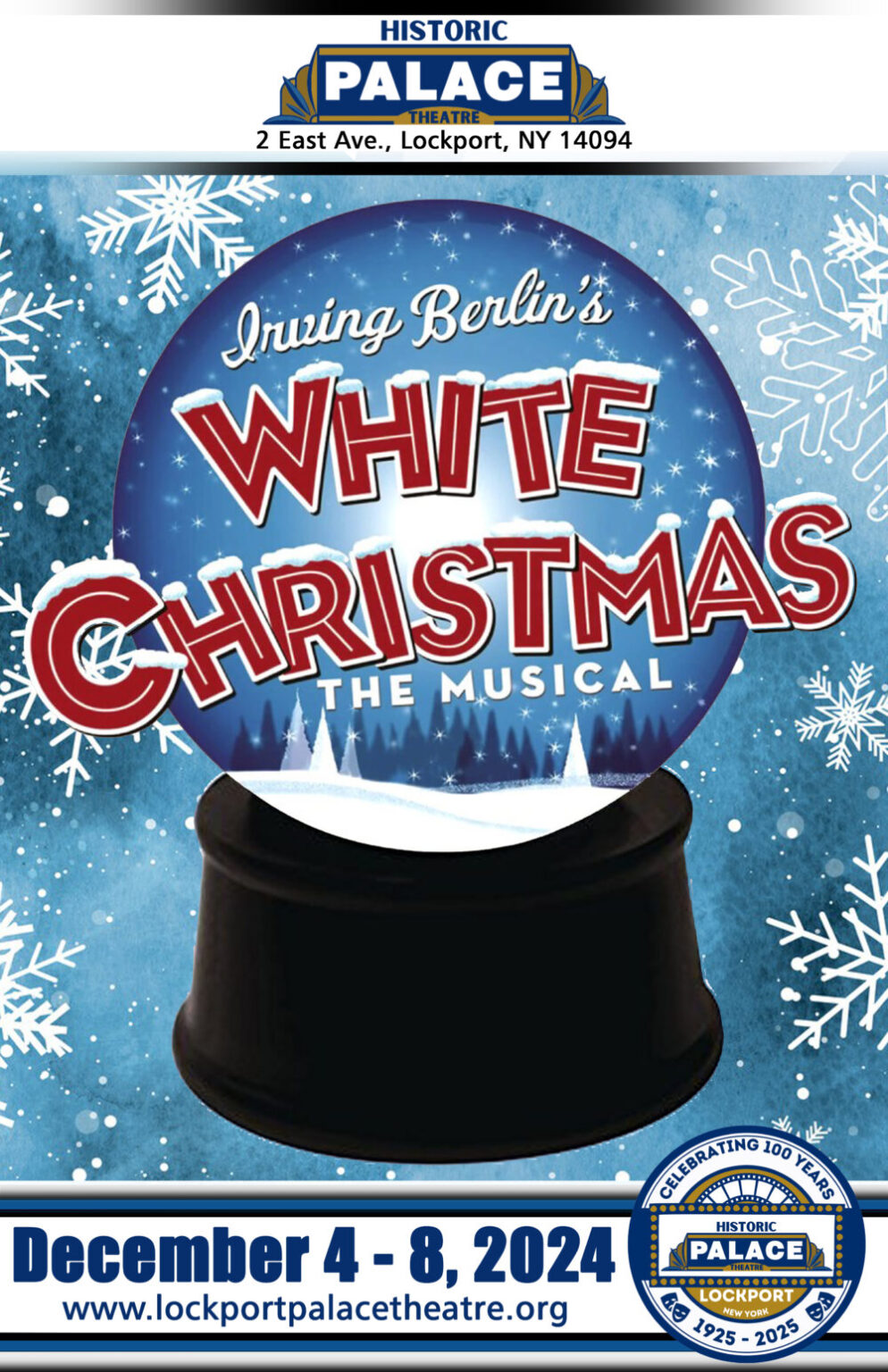 Irving Berlin's White Christmas at Palace Theater December 7 to 8