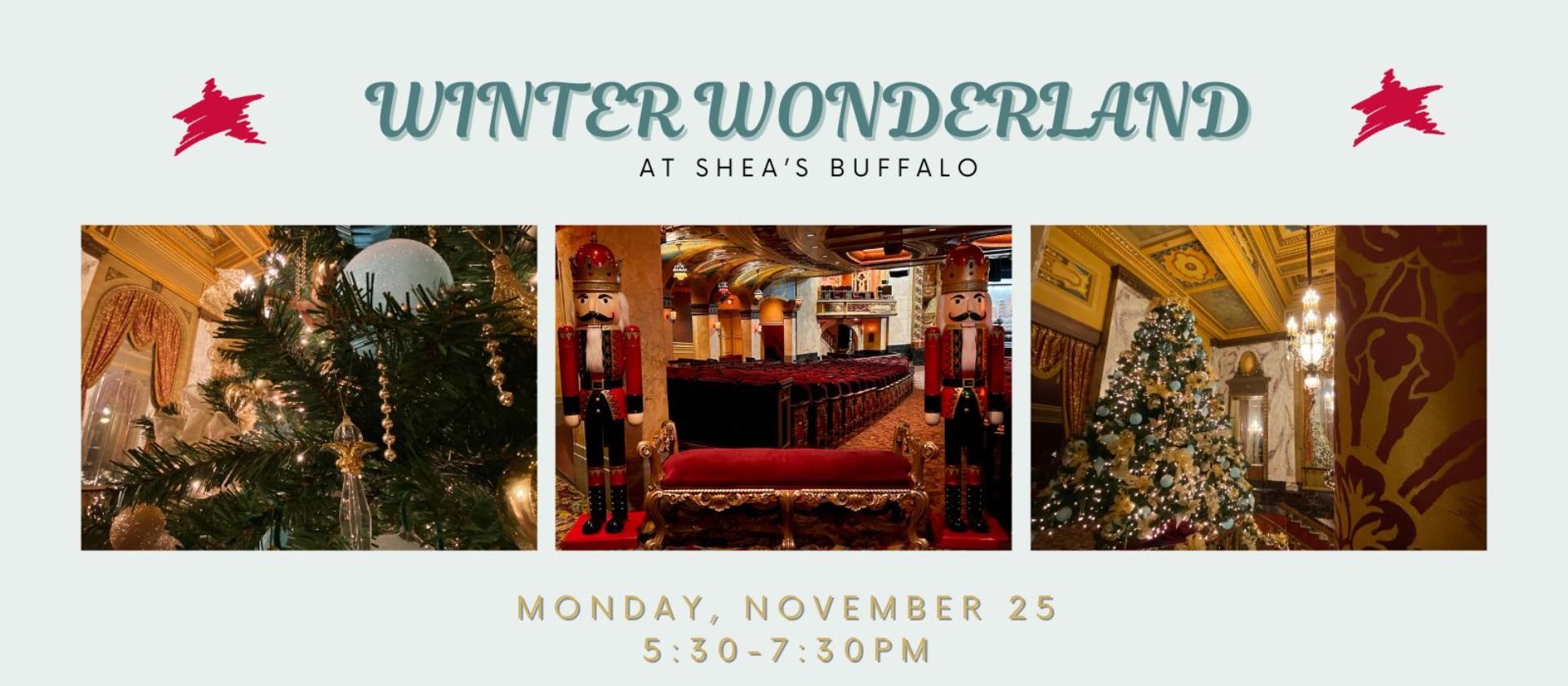 Winter Wonderland at Shea's for Kids 12 and under November 25, 2024