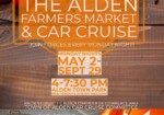 alden ny farmers market and car cruise- mondays- june to september, 2025