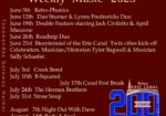 food truck thursday with music schedule on canal street- june to september, 2025- north tonawanda, ny