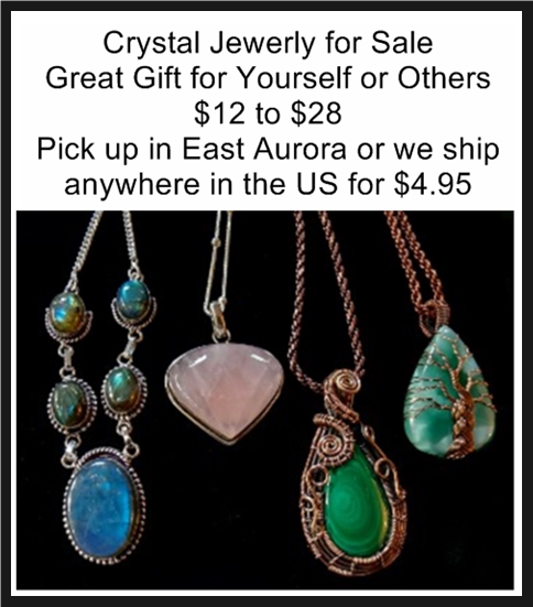 Crystal Jewelry For Sale-$12 to $28- Pick up in East Aurora or we ship anywhere in the USA for $4.95.