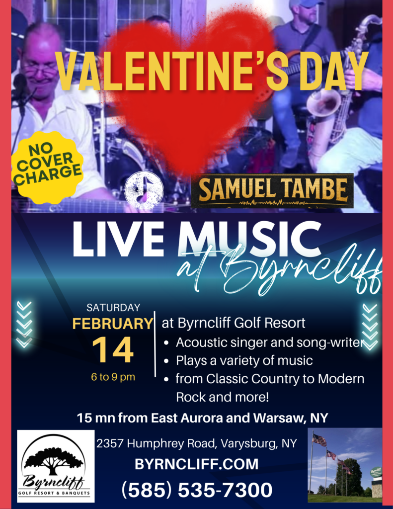 Music- Samuel Tambe- No Cover- at Byrncliff Resort-March 14, 2026- Varysburg, NY