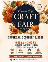 kenmore east craft show- october 10, 2026- Tonawanda, ny- we will be there with our rocks and fossils and crystal jewelry