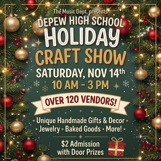 depew high school craft fair- november 14, 2026- depew, ny. We will have our fossils, rocks and minerals and crystal jewelry there